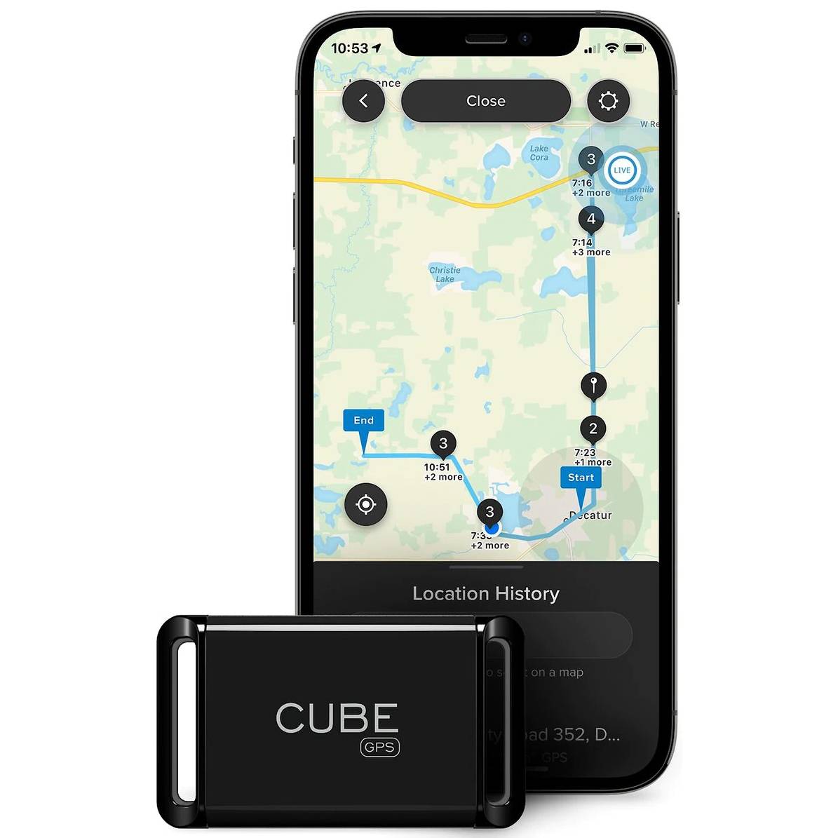 Cube Real-Time GPS Dog & Cat Tracker