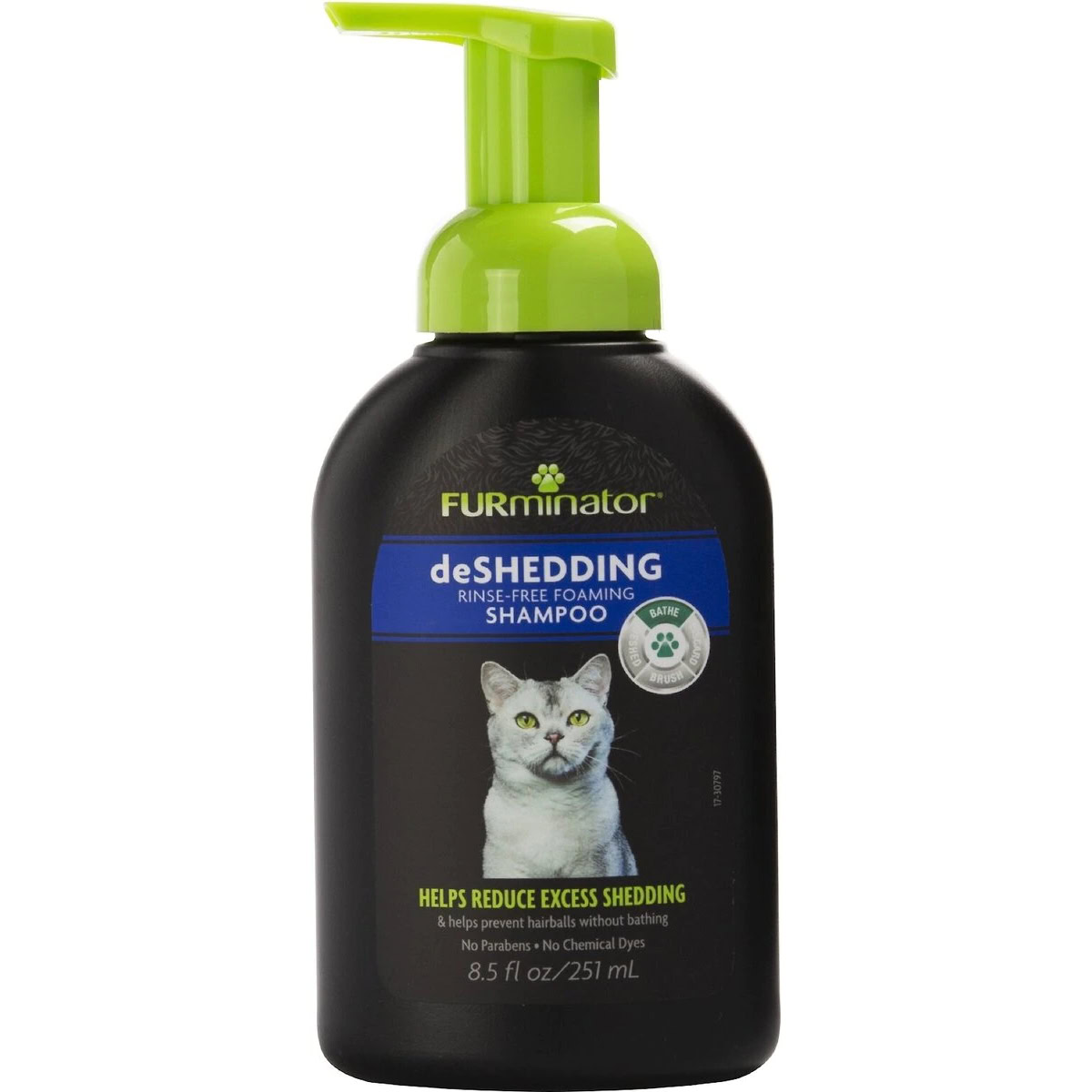 FURminator deShedding Rinse-Free Foaming Cat Shampoo
