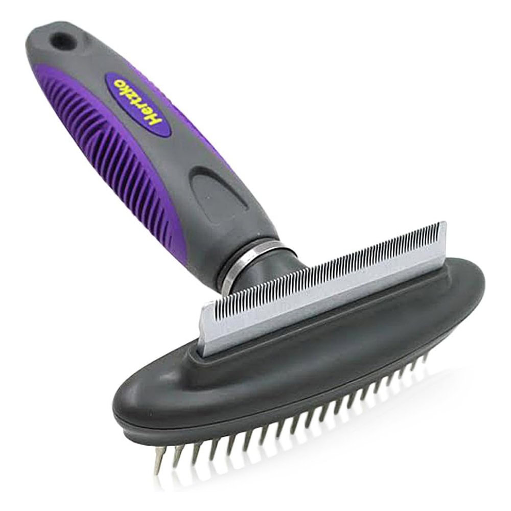Hertzko 2-in-1 Dog & Cat Grooming Tool