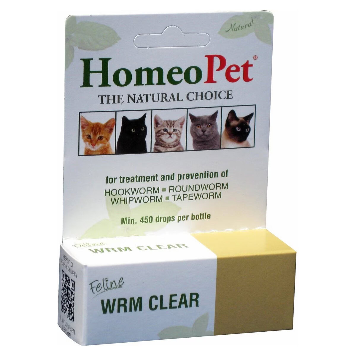 HomeoPet WRM Clear Dewormer for for Cats