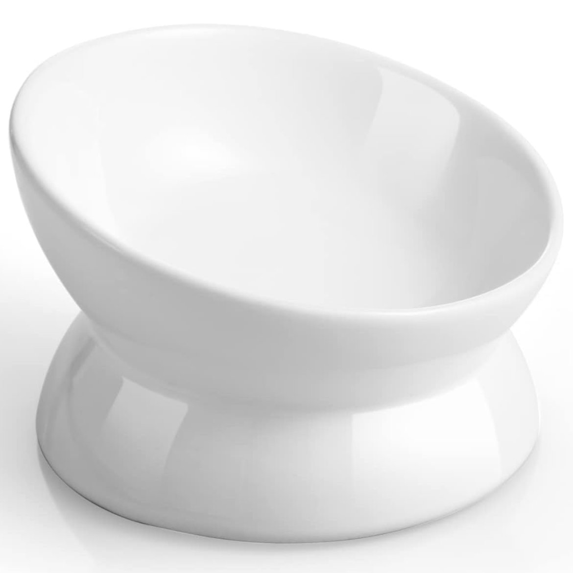 LoeJan Elevated Cat Food Bowl