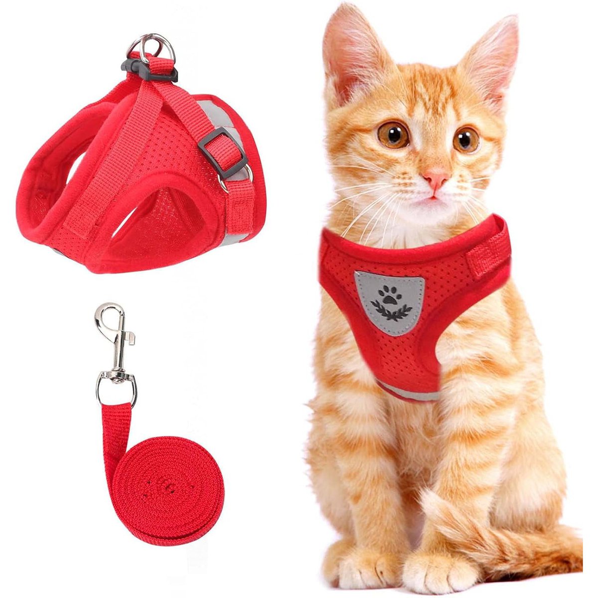 NCMAMA Cat Vest Harness and Small Dog Vest Harness for Walking