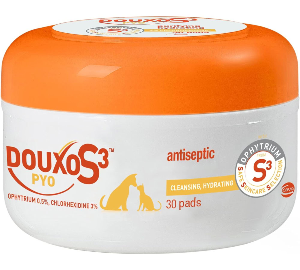 Duoxo S3 PYO Antiseptic Antifungal Dog & Cat Wipes