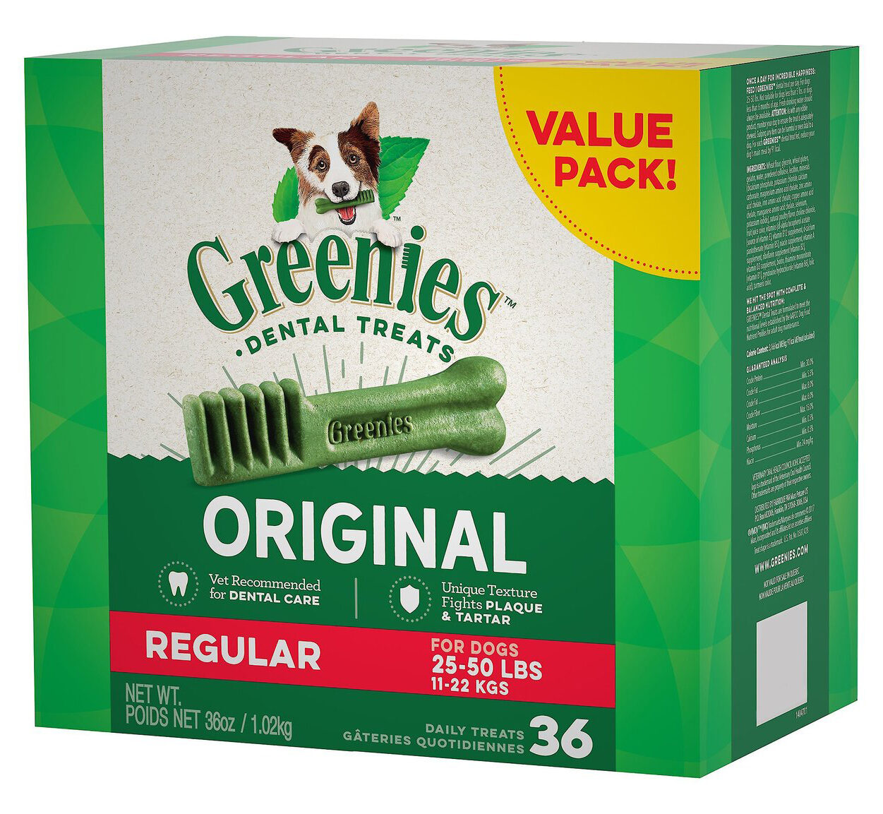 Greenies Regular Dental Dog Treats