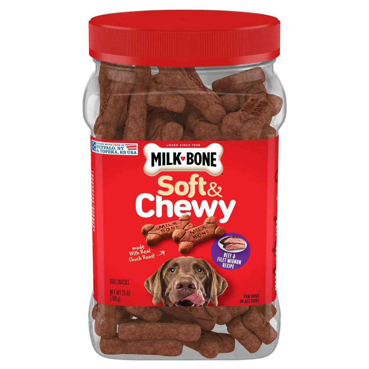 Milk-Bone Soft & Chewy Beef & Filet Mignon Recipe Dog Treats