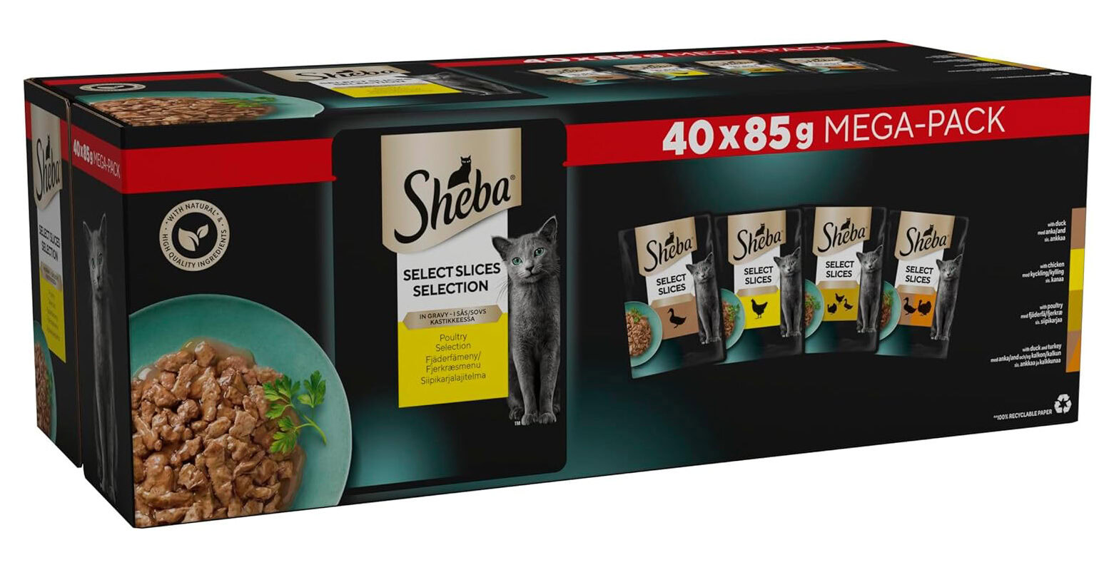 Sheba Select Poultry Slices In Gravy Cat Pouch Food