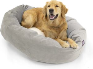 Majestic Pet Velvet Bagel Dog Bed