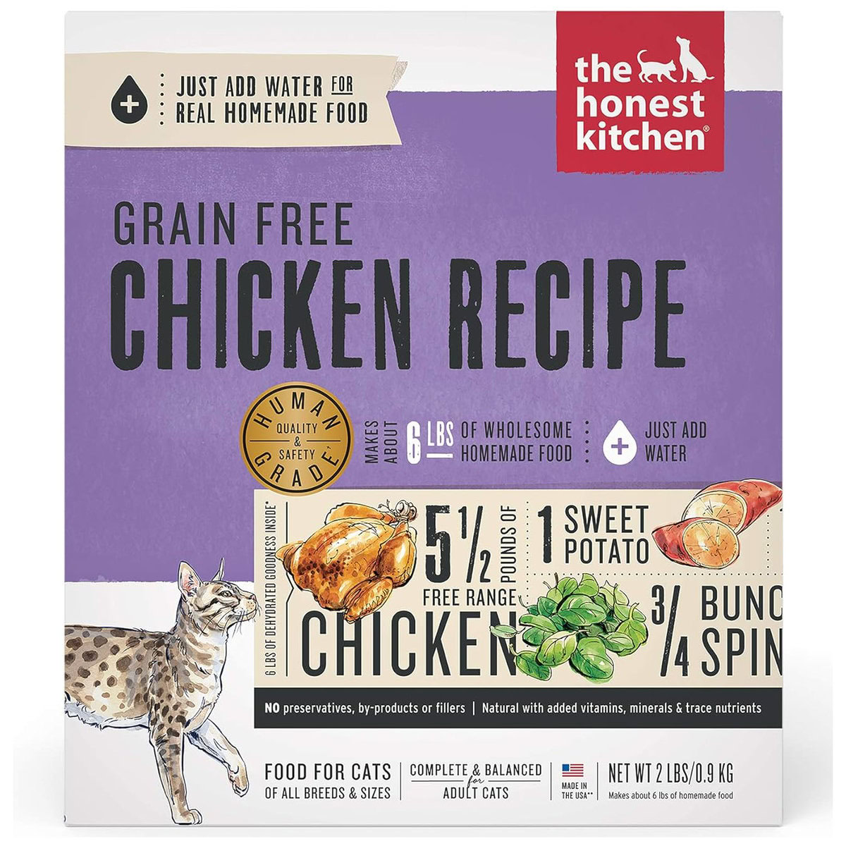 The Honest Kitchen Human-Grade Dehydrated Grain-Free Chicken Cat Food