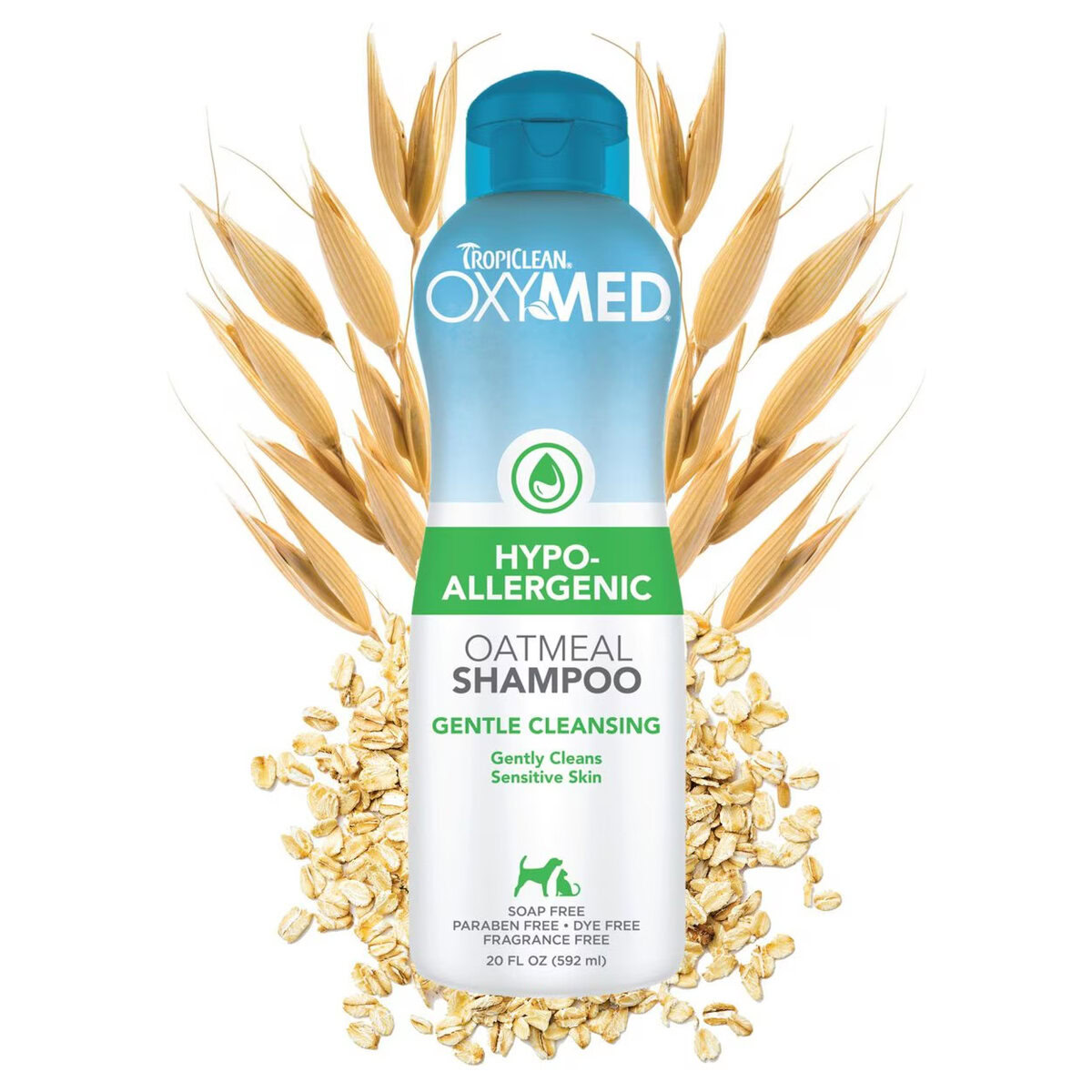 TropiClean OxyMed Hypo-Allergenic Oatmeal Cat Shampoo