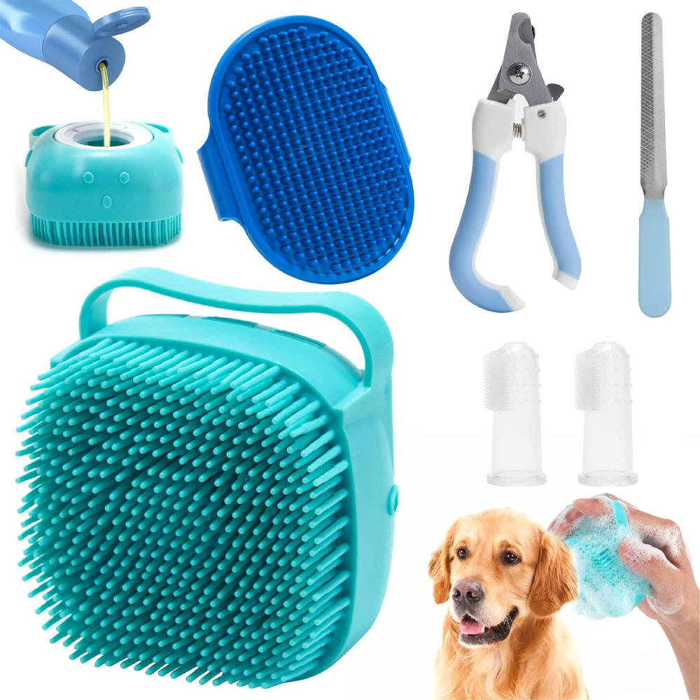 WOBEVB Grooming Kit with Shampoo Cat Brush
