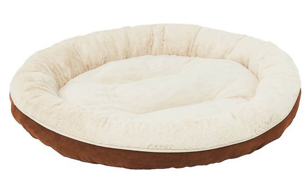 Frisco Faux Suede Donut Cuddler Dog Bed
