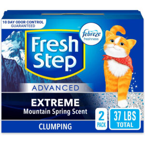 Fresh Step Advanced Extreme Clumping Cat Litter with Odor Control - Mountain Spring Scent