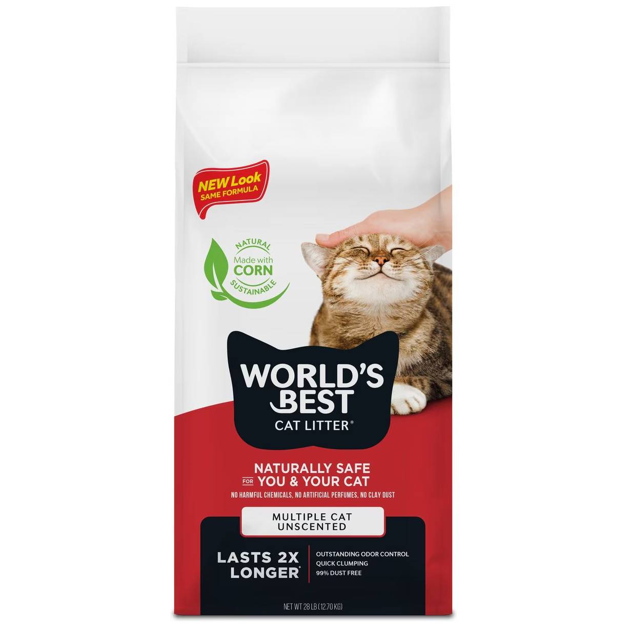 World's Best Multi-Cat Unscented Corn Litter