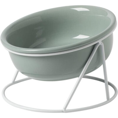 Havniva Ceramic Tilted Cat Bowl