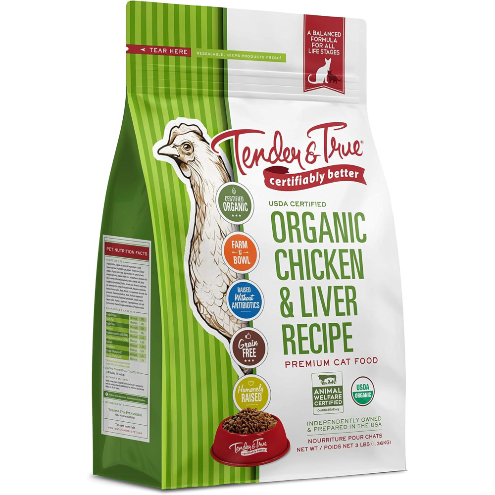 Tender & True Organic Chicken & Liver Recipe Cat Food