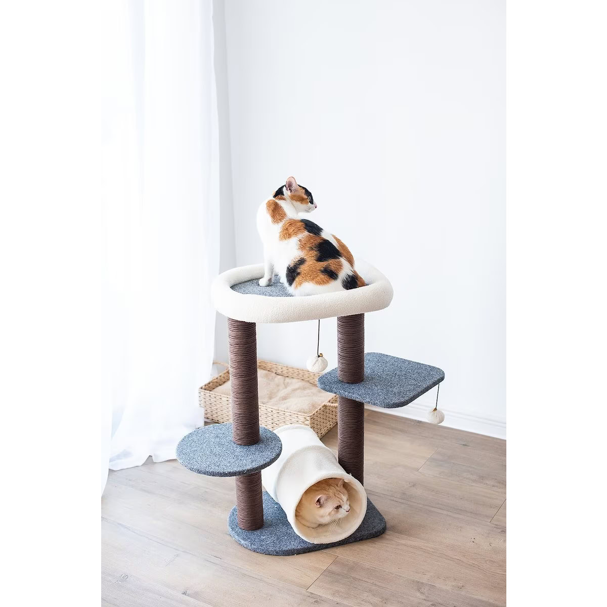 Catry Felt Cat Tree & Tunnel