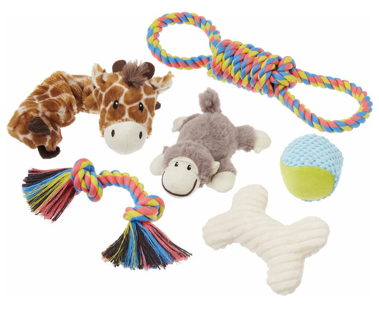 Frisco Jungle Pals Variety Pack Dog Toys