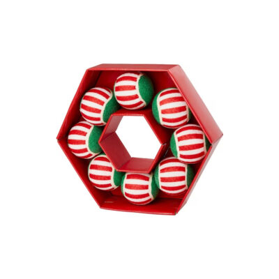 Frisco Holiday Wreath Squeaky Tennis Ball