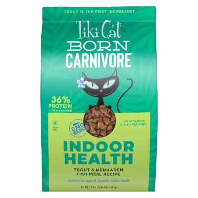 Tiki Cat Born Carnivore Indoor Health Trout and Menhaden Fish Meal