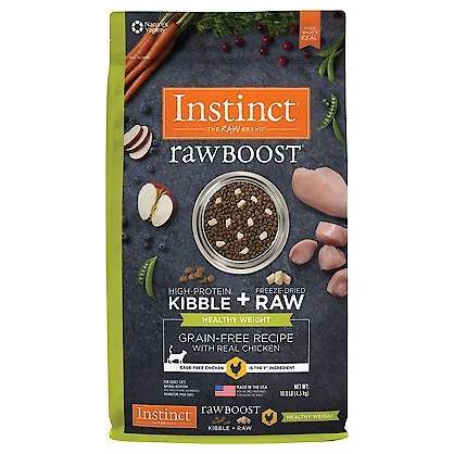 Instinct Raw Boost Healthy Weight Grain-Free Chicken & Freeze-Dried Raw Coated Pieces