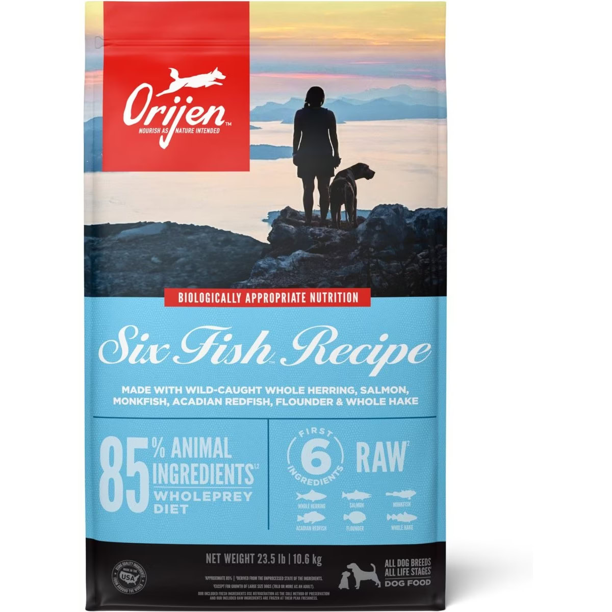ORIJEN Six Fish Grain-Free Dry Dog Food