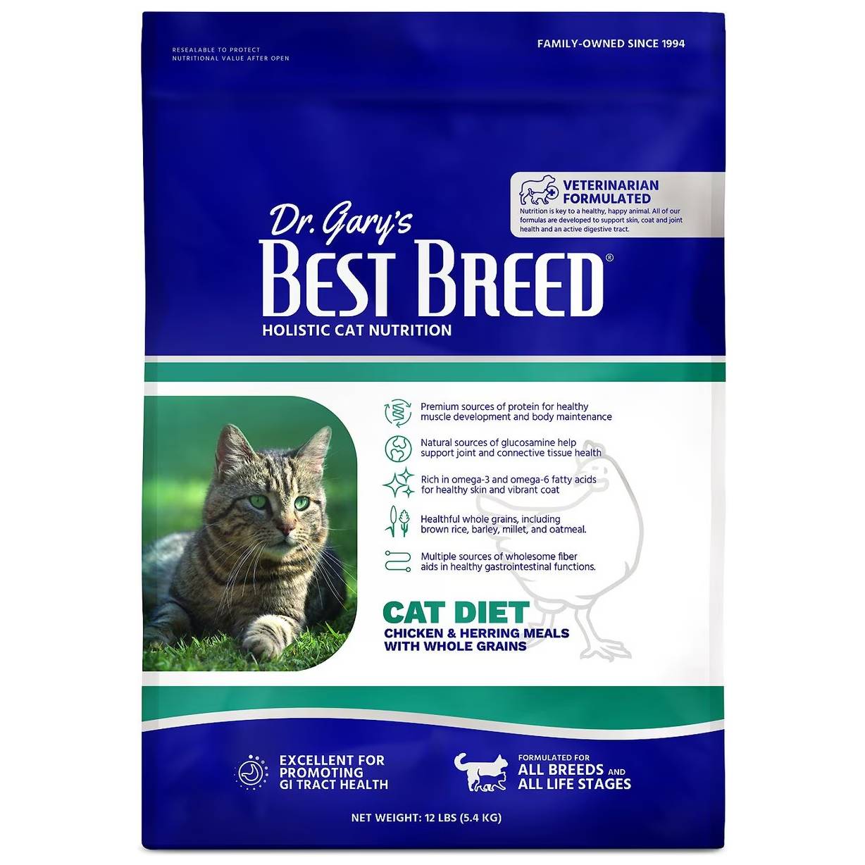 Dr. Gary’s Best Breed Holistic All Life Stages Dry Cat Food