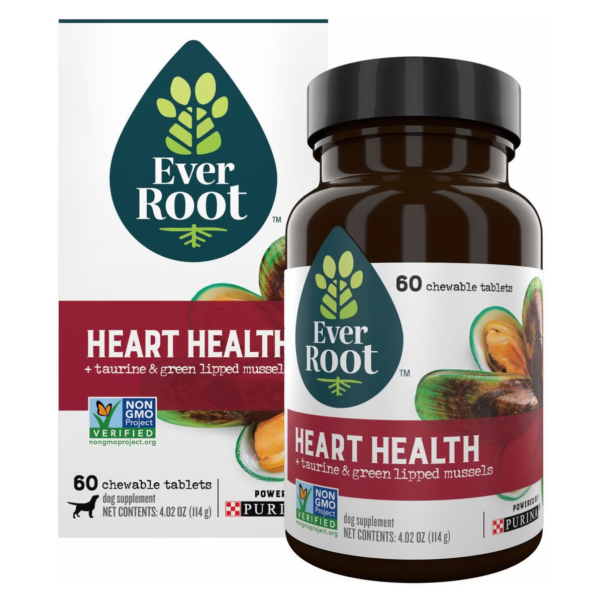 EverRoot Heart Health Dog Supplement