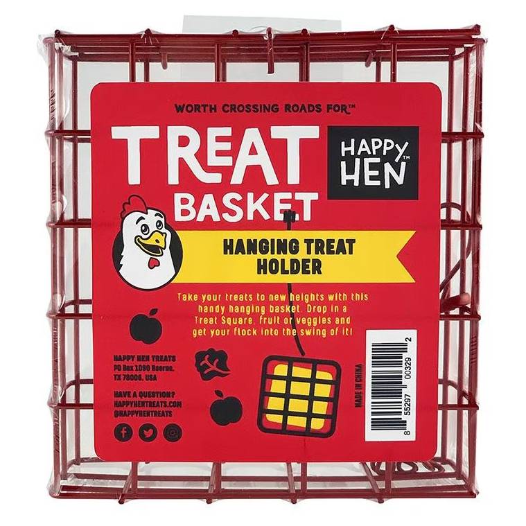 Happy Hen Treats Chicken Square Treat Basket
