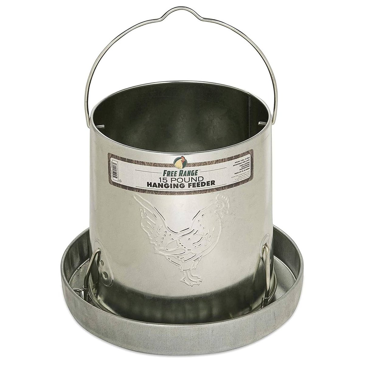 Harris Farm Galvanized Hanging Poultry Feeder