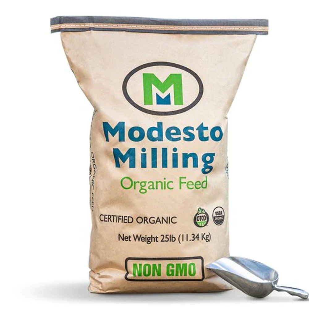 Modesto Milling Organic Layer Crumbles Poultry Feed
