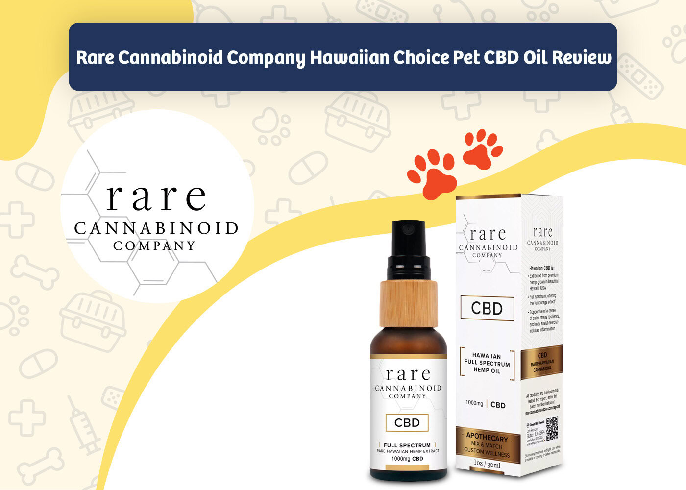 PangoVet_Review_Rare Cannabinoid Company Hawaiian Choice Pet CBD Oil Review