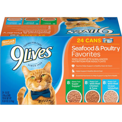 9 Lives Seafood & Poultry Wet Cat Food