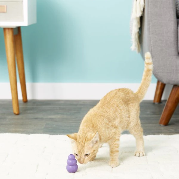 Cat playing with Kong Kitty Kong cat toy