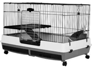 A&E Cage Company 26-in Deluxe 2-Tier Small Animal Cage