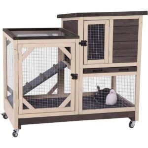 Aivituvin XZ7001 Large Indoor Rabbit Hutch