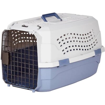 Amazon Basics 2-Door Top Load Hard-Sided Dog and Cat Kennel