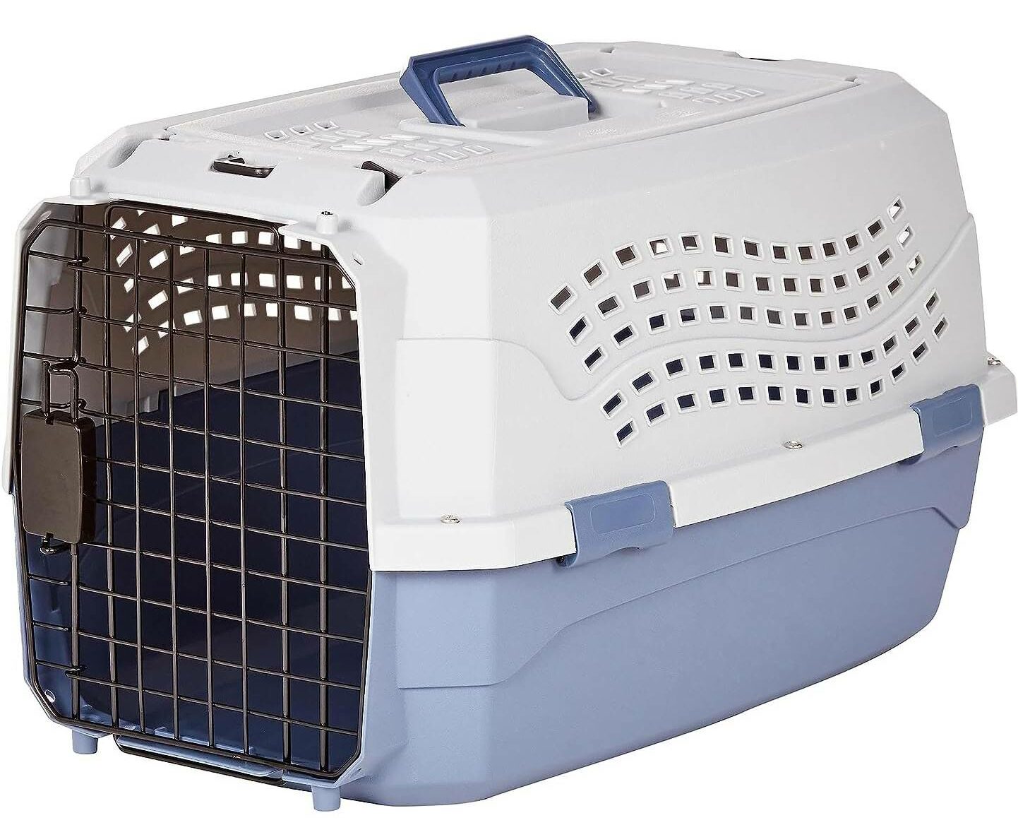 Amazon Basics 2-Door Top Load Hard-Sided Dog and Cat Kennel Travel Carrier