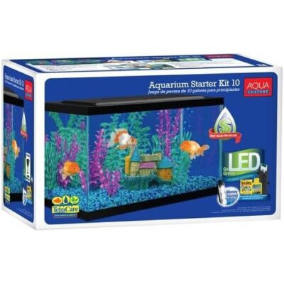 Aqua Culture 10-Gallon Aquarium Starter Kit with LED