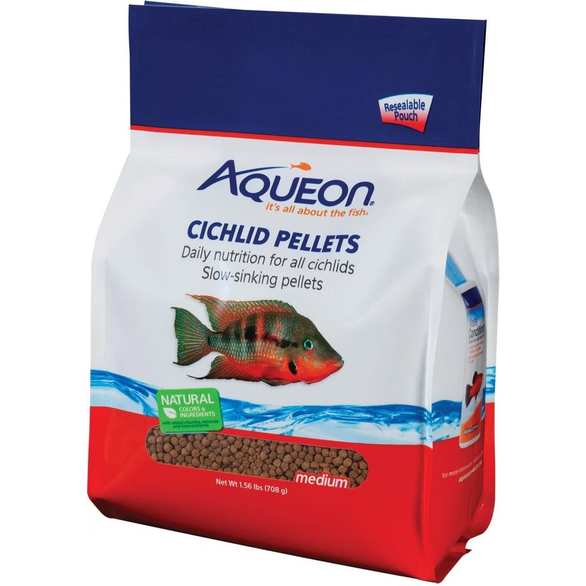 Aqueon Medium Cichlid Pellet Fish Food
