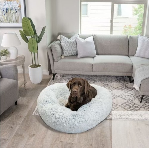 BEST FRIENDS BY SHERI The Original Calming Shag Fur Donut Cuddler Cat