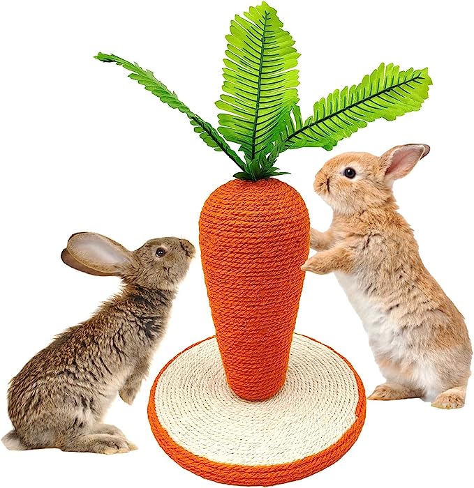 BNOSDM Rabbit Scratch Post Toy