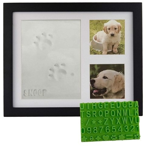Baby Mushroom Ultimate Pawprint Keepsake Wooden Photo Frame