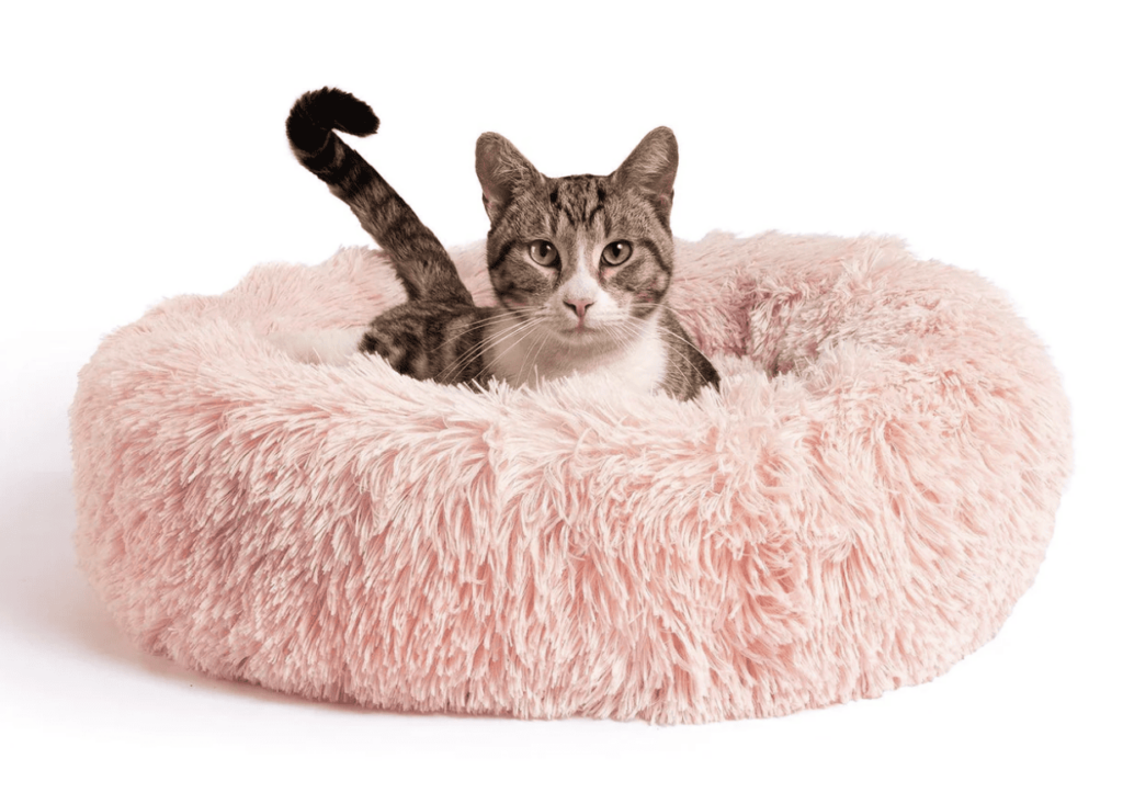 Best Friends by Sheri The Original Calming Shag Fur Donut Cuddler Bed