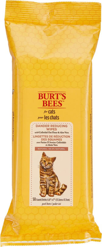 Burt Bees dander reducing wipes