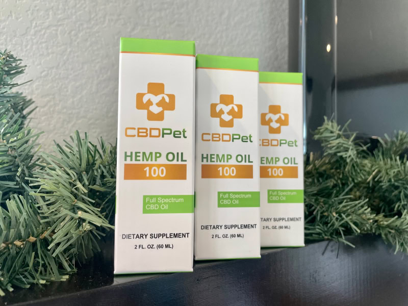 CBDPure CBDPet Hemp Oil - product packaging