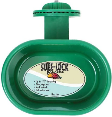 Caitec Featherland Paradise Sure-Lock Cup Bird Cage Feeder