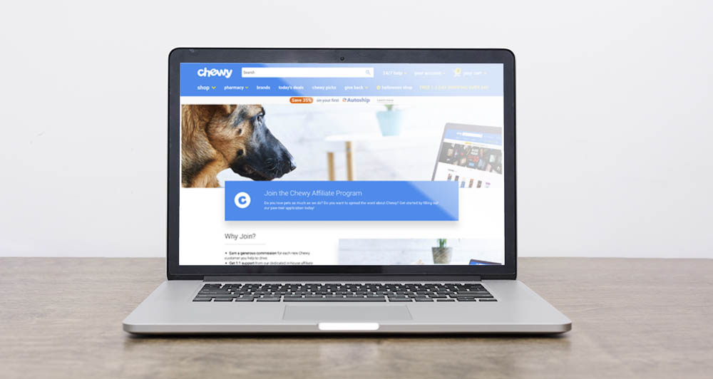 Chewy Affiliate website