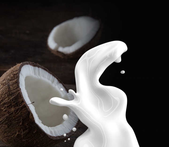 Coconut milk and coconut