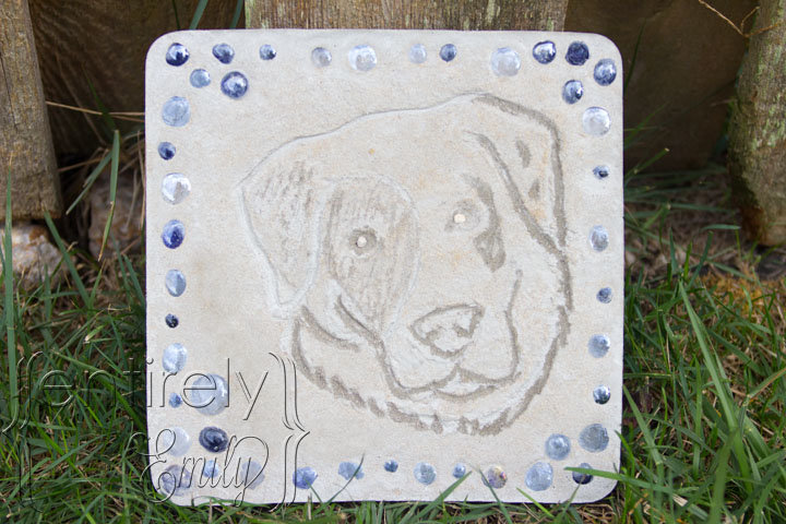Create a Concrete Stone Marker- entirely emily.blogspot