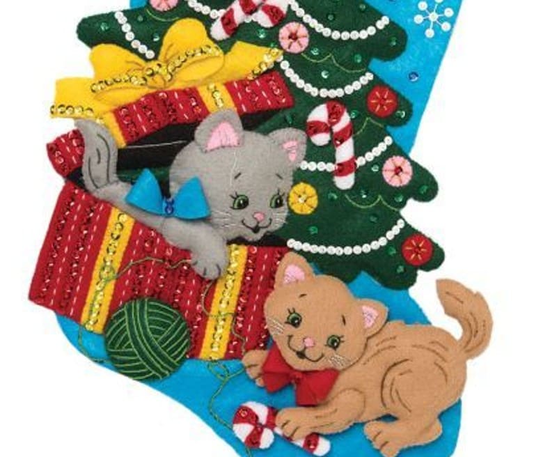 DIY Cat Christmas Stockings